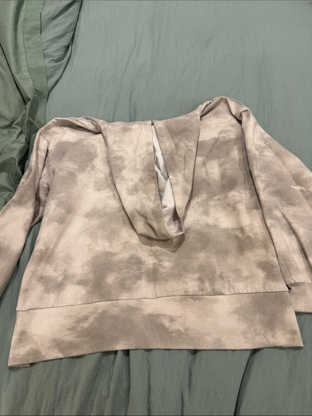 Peanuts Snoopy Tie-Dye Hoodie in Beige and Rust - Picture 4 of 4